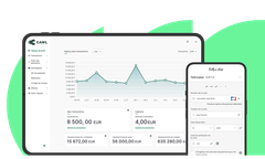 Ecran démo tableau de bord offre e-commerce de CAWL