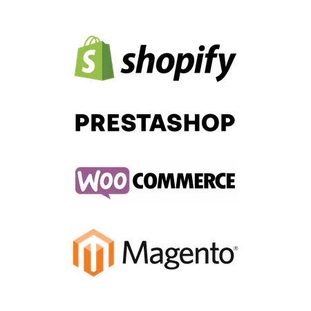 Logo plateforme e-commerce CMS SAAS compatibles