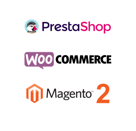 Logos CMS : Prestashop, Woocommerce, Magento